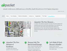 Tablet Screenshot of air-packet.com